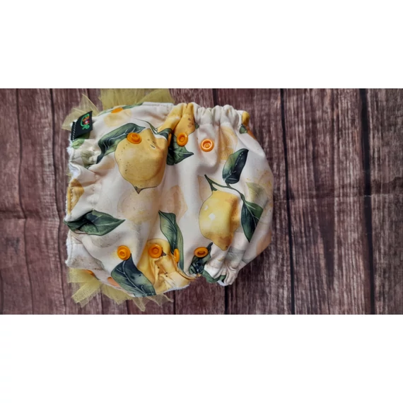 Mosható úszópelenka/leszoktató bugyi (citromos fodorral )